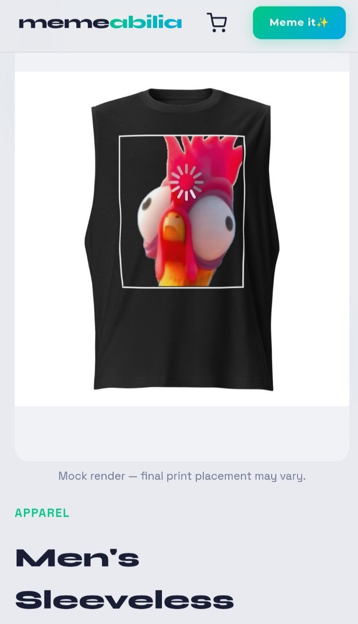 Meme on Product Mockup